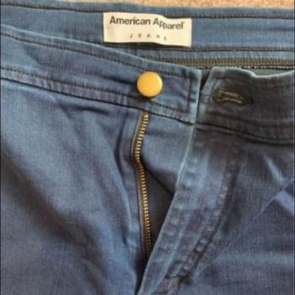 American apparel “easy Jean” dark wash high rise skinny Jean - Picture 3 of 5